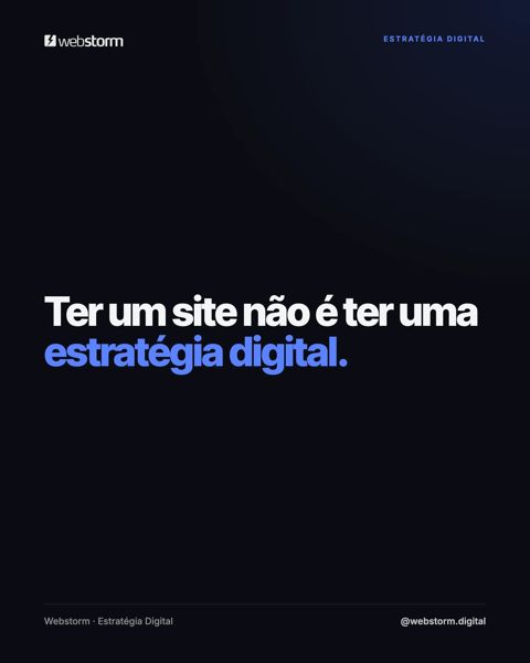 Post do Instagram @webstorm.digital