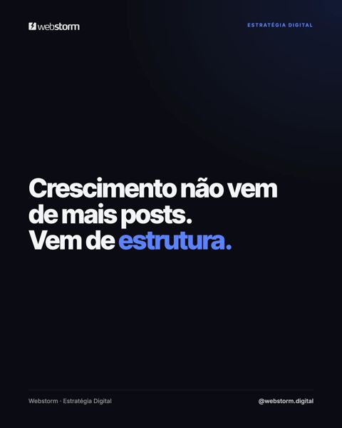 Post do Instagram @webstorm.digital